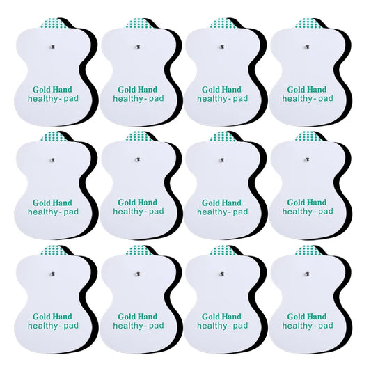 Button Electrode Pads Reusable Massage Patch for Tens Electrodes Massage 3.5mm Plug Body Massager Accessories Beauty World Shop