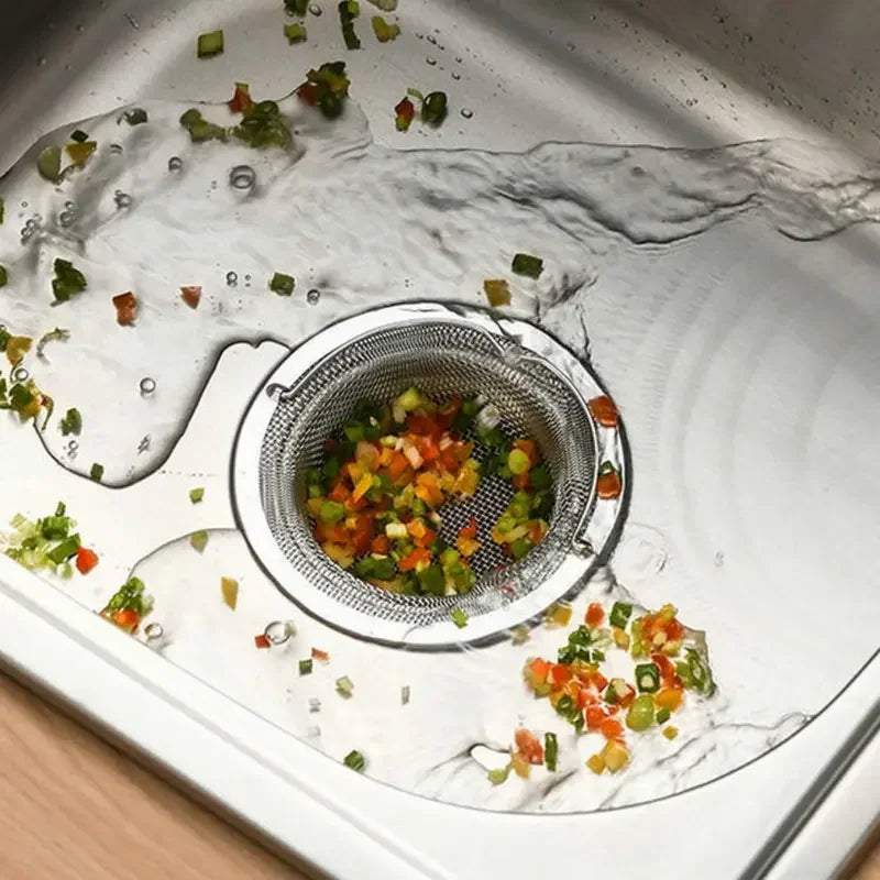 1Pc Stainless Steel Kitchen Sink Filter, Garbage Food Residue/Hair Catcher, Keep Your Bathtub Beauty World Shop
