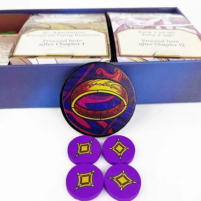 Board Game The Rings  of The Ring Trick-Taking Game Bilingual Board Game Cooperative Strategy Card Game Adventure Beauty World Shop