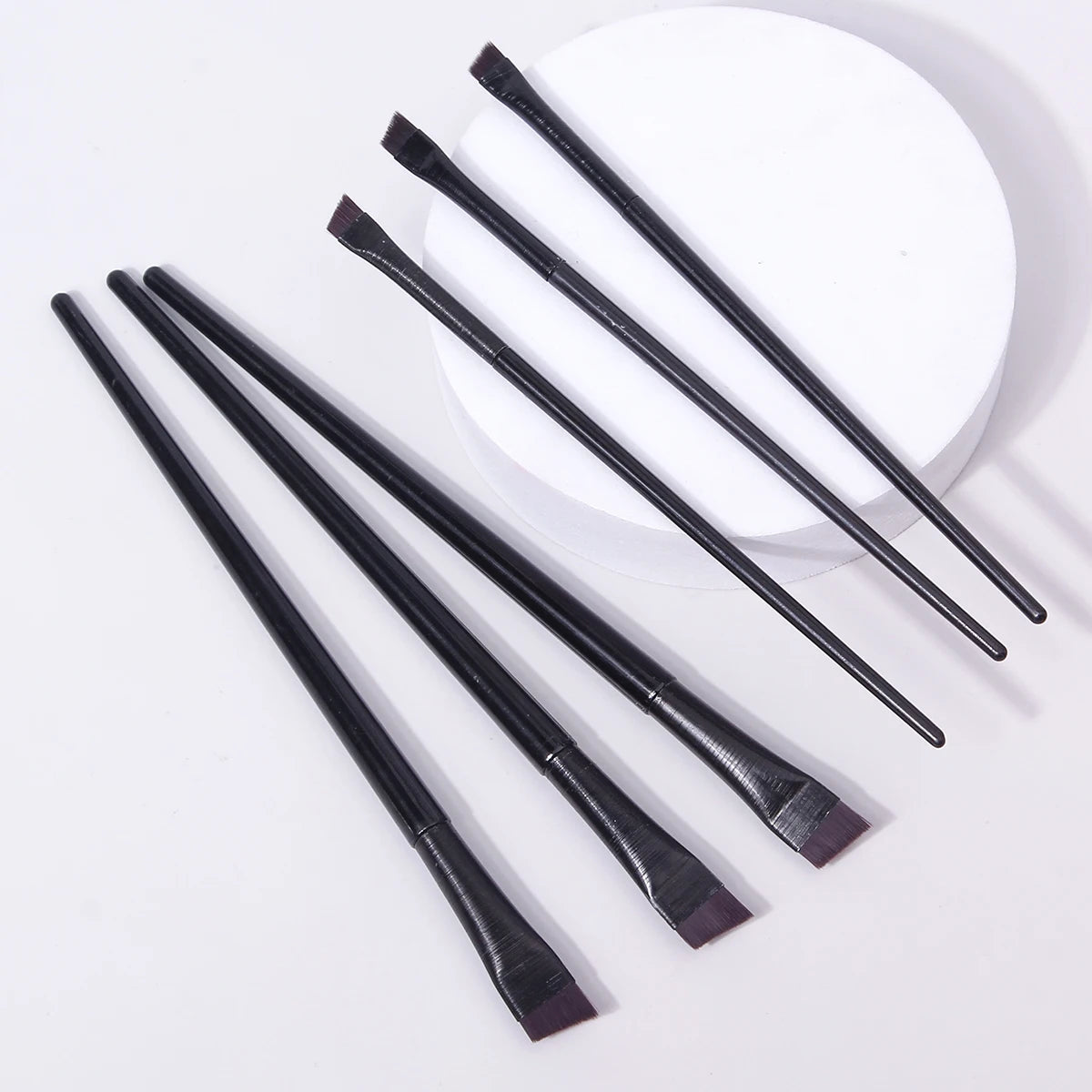 6 Pcs popular eye makeup brush high-end ultra-fine thin bevel brush eyeliner brush eyebrow dyeing beauty makeup tools Beauty World Shop