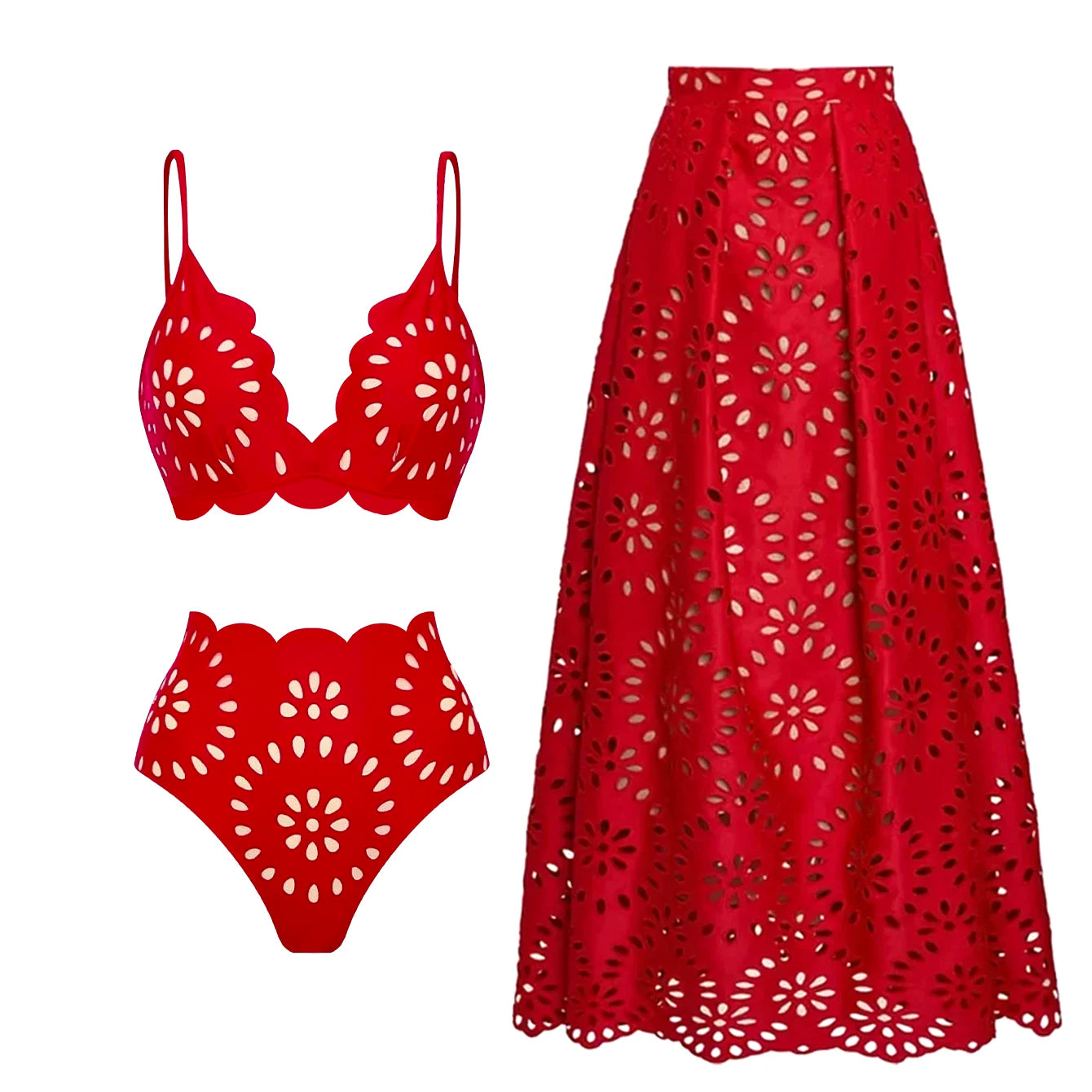 2026 New Sexy Ruffle Bikini Set Printed Brazilian Biquini Women Swimwear Skirt Bathing Suit Girls Summer Beachwear Dress Beauty World Shop