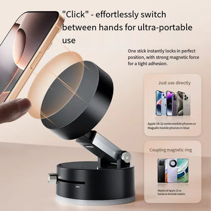 Car mobile phone magnetic Stand 2025 New type suction cup vacuum adsorption car special fixed mobile phone stand Beauty World Shop