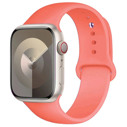 Silicone Band For Apple Watch strap 44mm 45mm 40mm 41mm 42-38mm 45 mm sport bracelet iwatch series 8 7 6 5 4 3 SE 9 Ultra 2 49mm Beauty World Shop