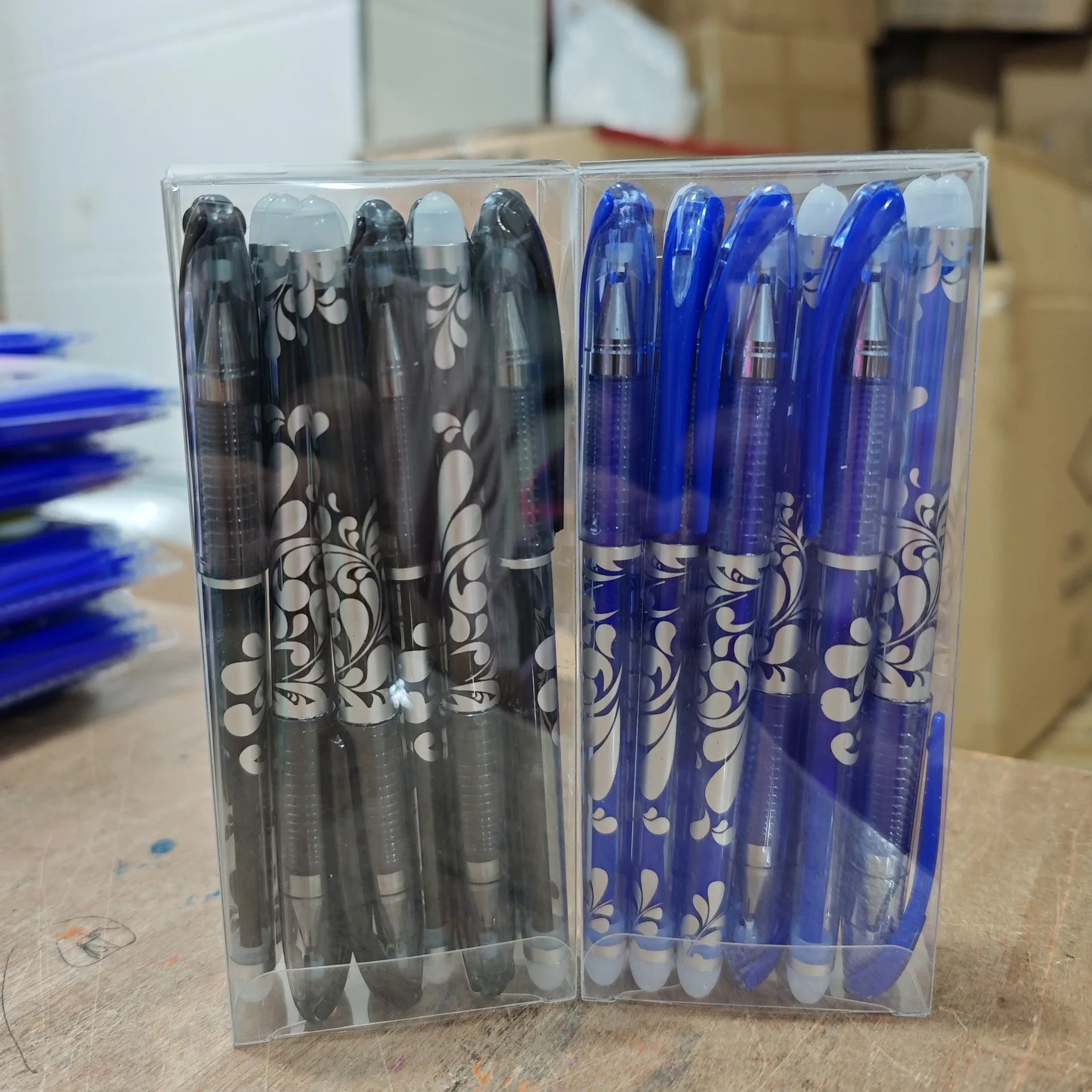 Boxed Multicolor Erasable Gel Pens, Medium Tip 0.5mm, Smooth Writing, Suitable for Office and Everyday Use, Christmas Present Beauty World Shop