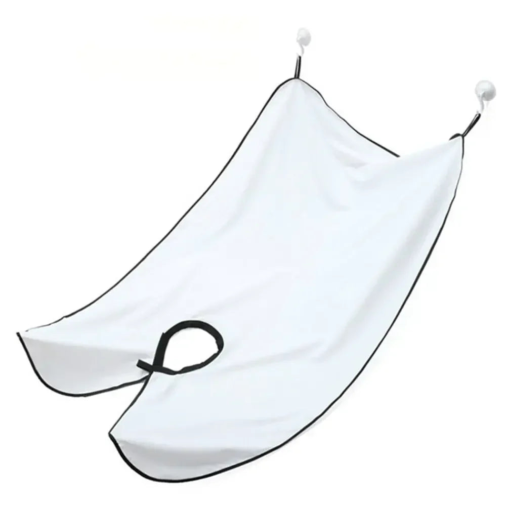 1/2PCS Male Shaving Aprons Creative Wall Mirror Suction Haircut Wrap Cape Home Salon Moustache Beard Shaving Apron Cleaning Bib Beauty World Shop