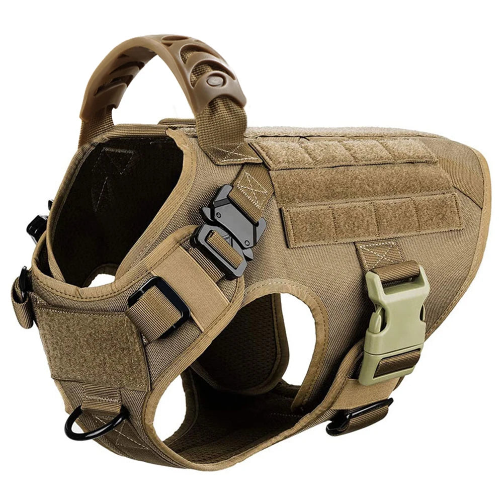 Military Large Dog Harness Training Pet Vest for French Bulldog German Shepherd Malinois Tactical Harnesses For Dogs Accessories Beauty World Shop