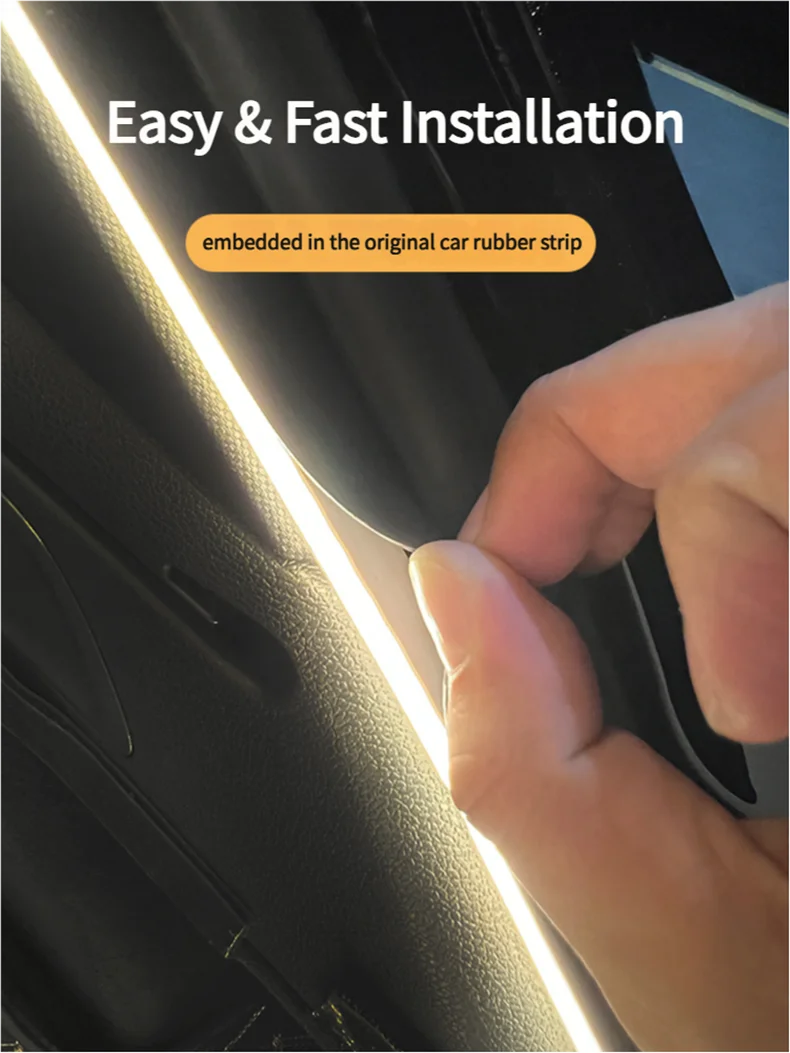 Car Trunk Led Light Strip Waterproof PVC Flexible Ambient Light Strip Automatic On/Off Hidden Installation Universal for Suv/Mpv Beauty World Shop