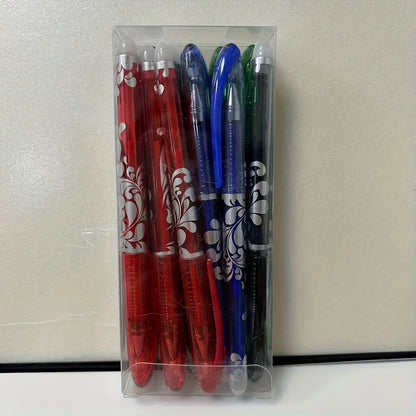 Boxed Multicolor Erasable Gel Pens, Medium Tip 0.5mm, Smooth Writing, Suitable for Office and Everyday Use, Christmas Present Beauty World Shop