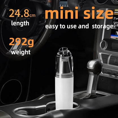Handheld Vacuum Cleaner Mini Dust Remover Car Vacuum Cleaner Rechargeable Multifunctional Wireless Dust Catcher For Car LowNoise Beauty World Shop