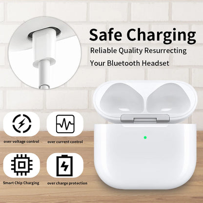 Replacement Charging Case for AirPods 4 - Compatible with Original Earbuds, Functions Like Genuine Case, For Authentic AirPods 4
