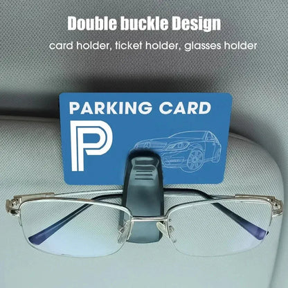 2PCS Universal Car Auto Sun Visor Glasses Box Sunglasses Clip Card Ticket Holder Fastener Pen Case Eyeglasses Clips Accessories Beauty World Shop