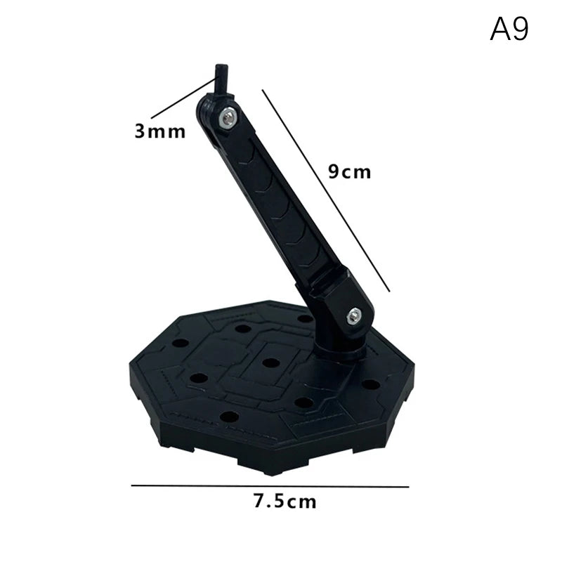 Innovative And Practical Handmade Doll DIY Holder Action Figure Model Base Display Stand Black Bracket For 1/144 HG RG Beauty World Shop