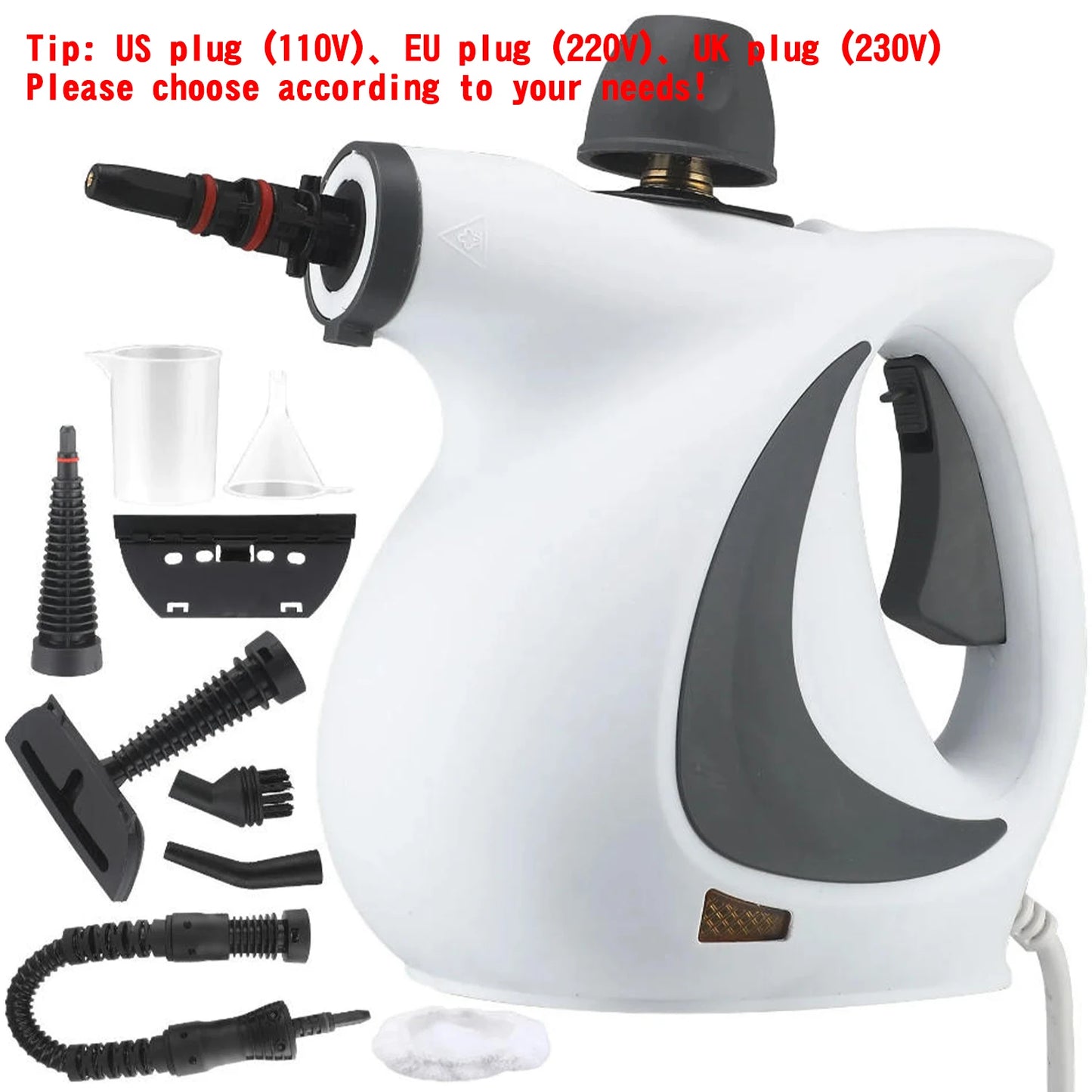 Pressurized Handheld Steam Cleaner for Home - Portable Multi-purpose High Pressure Deep Multi-surface Cleaning Steamer Machine Beauty World Shop