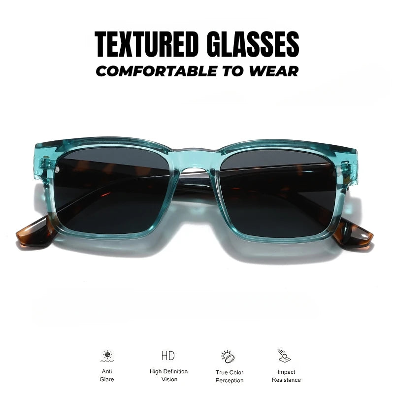 Retro Punk Fashion Sunglasses - Square Protective Frame, UV400 Unisex for Outdoor Adventures & Casual Style Beauty World Shop