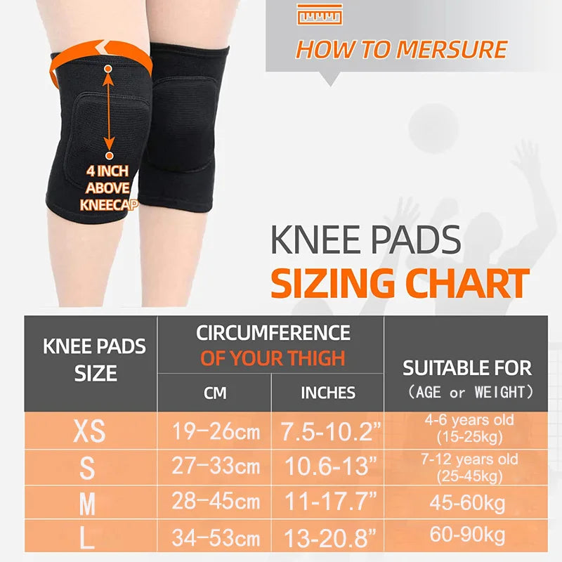 WorthWhile Dancing Knee Pads for Volleyball Yoga Women Kids Men Patella Brace Support EVA Kneepad Fitness Protector Work Gear Beauty World Shop