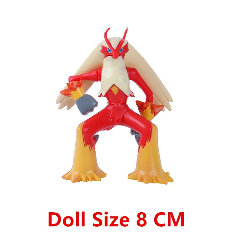 New 4-9 CM Pokemon Anime Figure Pikachu Gengar Eevee Series Mew Cartoons Figure Pocket Monster Action Model Toys Kids Gifts Beauty World Shop