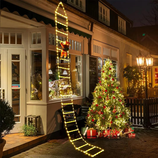 3M Santa Claus Climbing Ladder Outdoor Christmas Decoration Home Garden Cristmas Tree Ornement New Year Gift Xmas Tree Decor Beauty World Shop