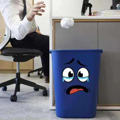 4 sheets/Set Cartoon Face Stickers,Self-Adhesive, Plastic Surface Compatible,Home Decoration Suitable for Trash Can, oilet Decor Beauty World Shop