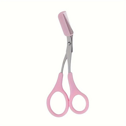 Stainless Steel Eyebrow Trimming Scissors With Comb, Safe Eyebrow Trimming Makeup Tool, Precise Creation Of Perfect Eyebrow Shap Beauty World Shop