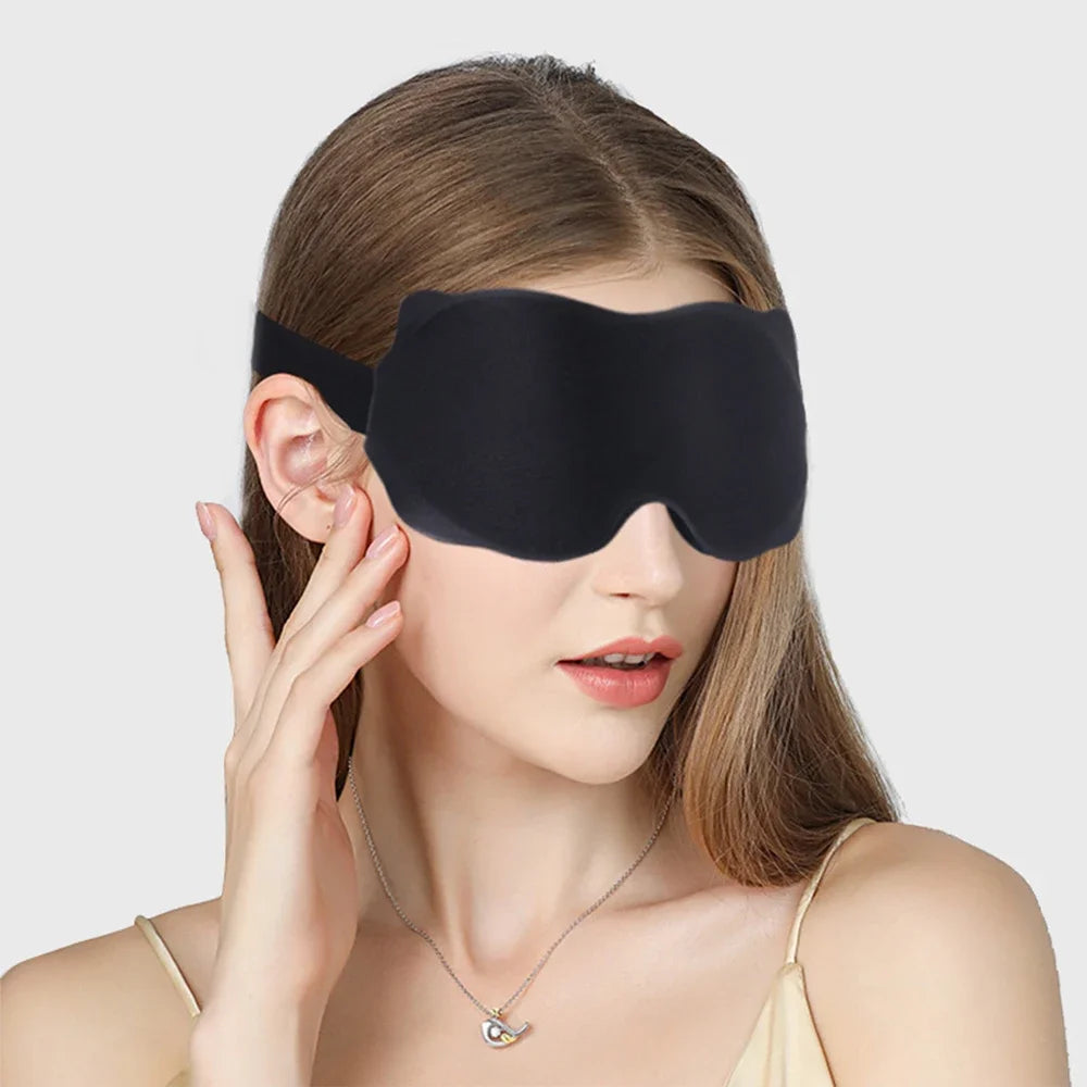 3D Sleeping Mask Block Out Light Soft Padded Sleep Mask For Eyes Slaapmasker Eye Shade Blindfold Sleeping Aid Face Mask Eyepatch Beauty World Shop