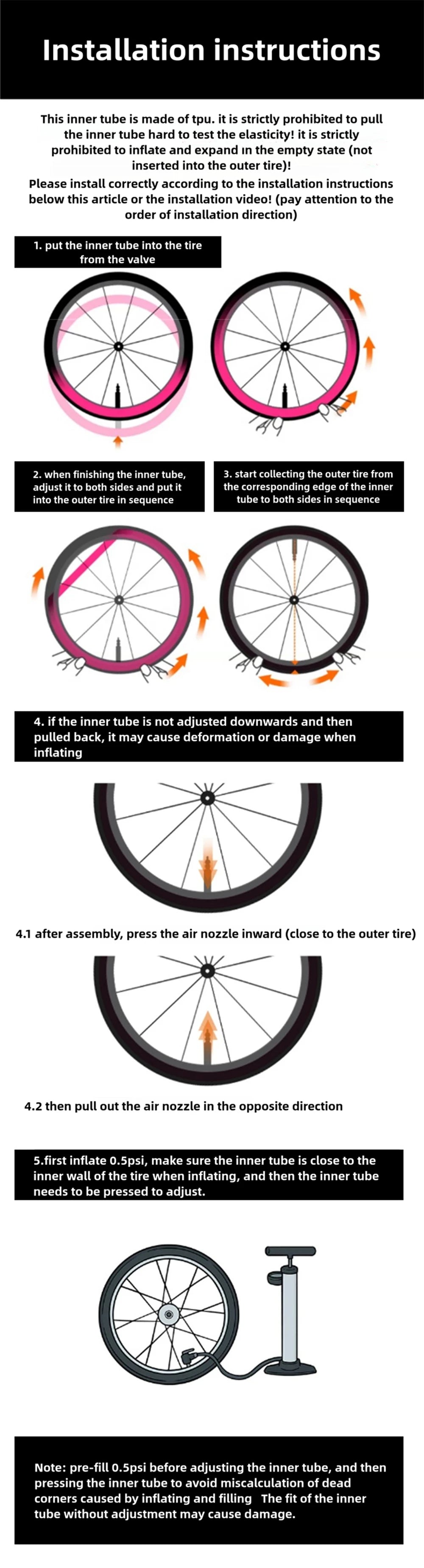 NPY 1Pcs Ultralight 28g Bike TPU Inner Tube 700X18 25 28 32 Road Bicycle TPU Material Tire 65mm Length French Valve Beauty World Shop