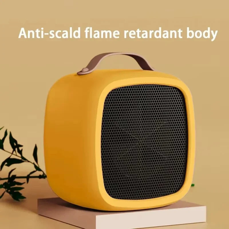 Portable Electric Heater Small Space 500W Fast Heating Lightweight Desktop Warm Air Heater Indoor Office Warmer Fan