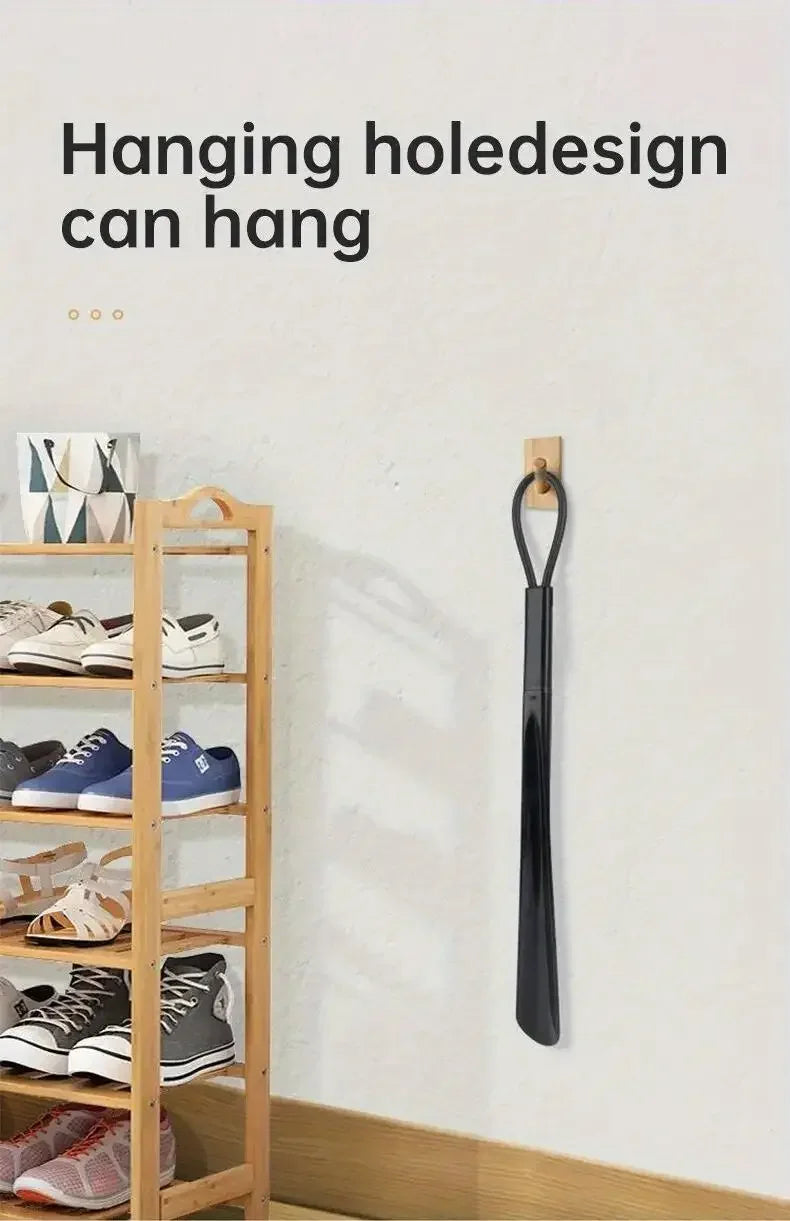 1pc Extra long flexible plastic shoe horns do not require bending durable shoe spoons for pregnant women wearing shoe assistants Beauty World Shop