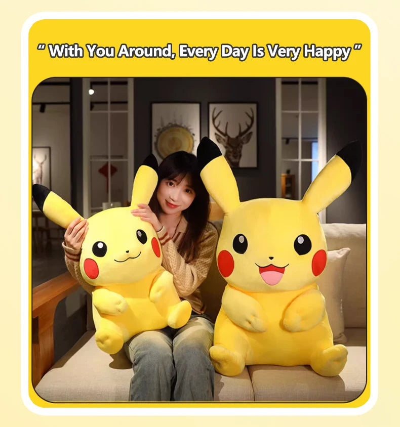 Pokemon Kawaii Pikachu Cute Stuffed Toys High-Quality Anime Throw Pillow Birthday Christmas Gift for Children Friends Boys Girls Beauty World Shop