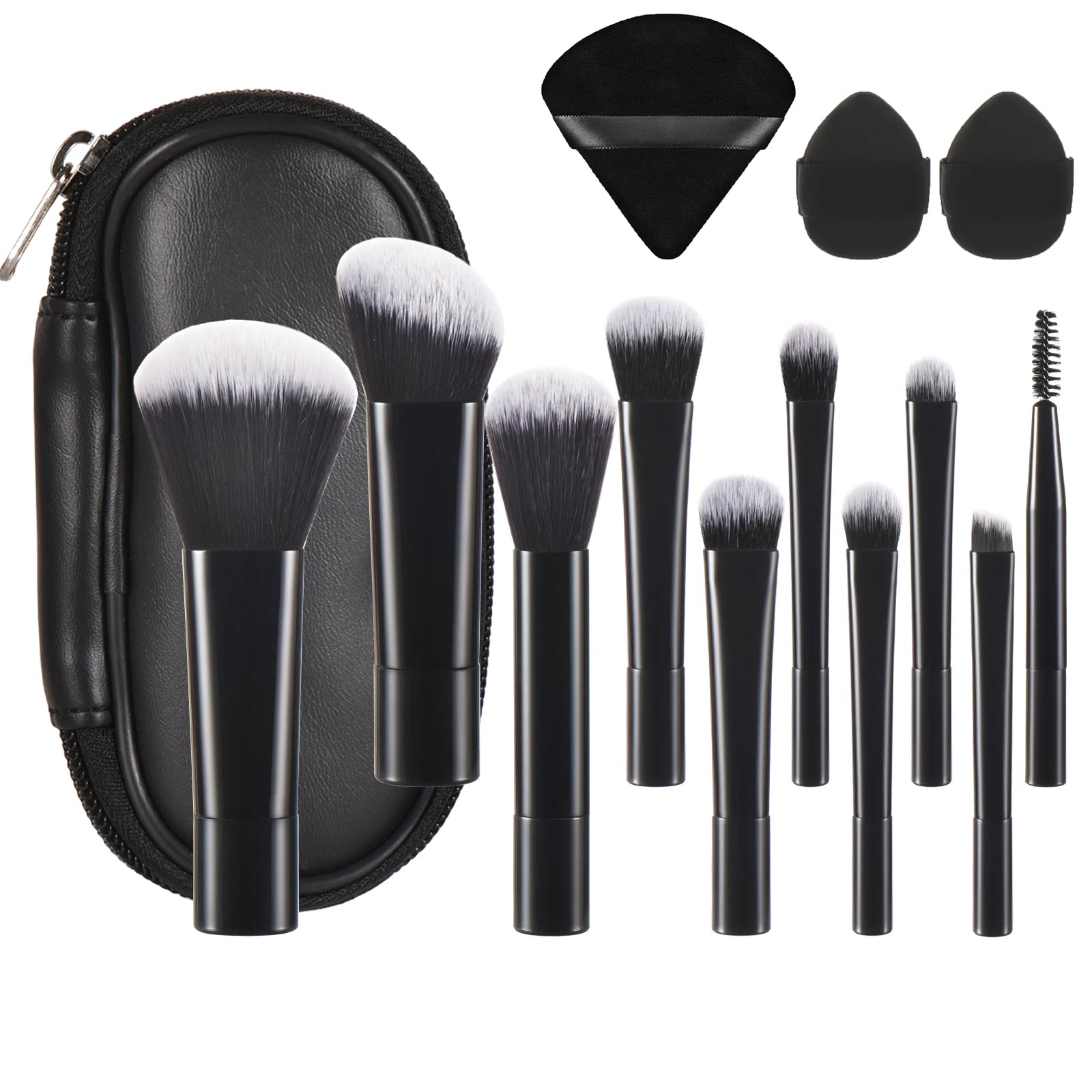 10 color Mini makeup brush Travel portable Makeup Tool Makeup Puff - Palm Brush Professional Makeup tool set Christmas gift Beauty World Shop