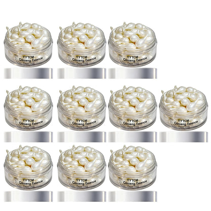 Ginseng Essence Capsules, Moisturizing and Firming Essence Serum, Contains Squalane, Niacinamide, Vitamin E, Retinol, Deep Hydration (0.34Gx30 Capsules)/Bottle-1 Bottle Beauty World Shop