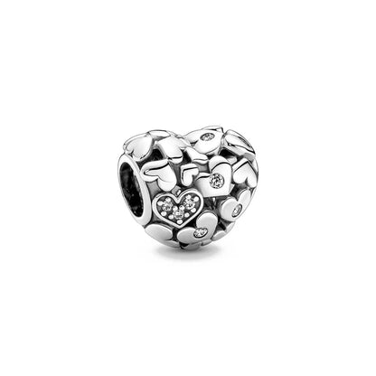2025 New S925 Silver Spring Ball Bear Cross Pendant Suitable for Original Bracelets DIY Accessories Women's Charm Jewelry Gifts Beauty World Shop
