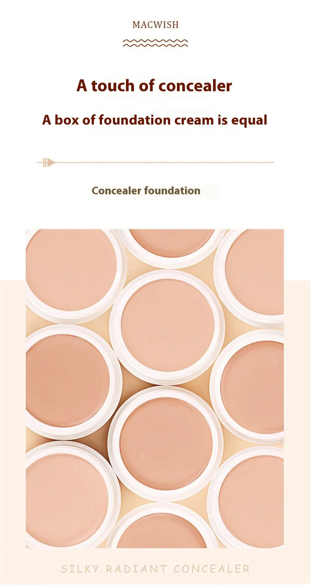 High Coverage Concealer Cover Anti Dark Circle Freckle Lasting Waterproof Foundation BB Cream for Face Makeup Base Cosmetics Beauty World Shop