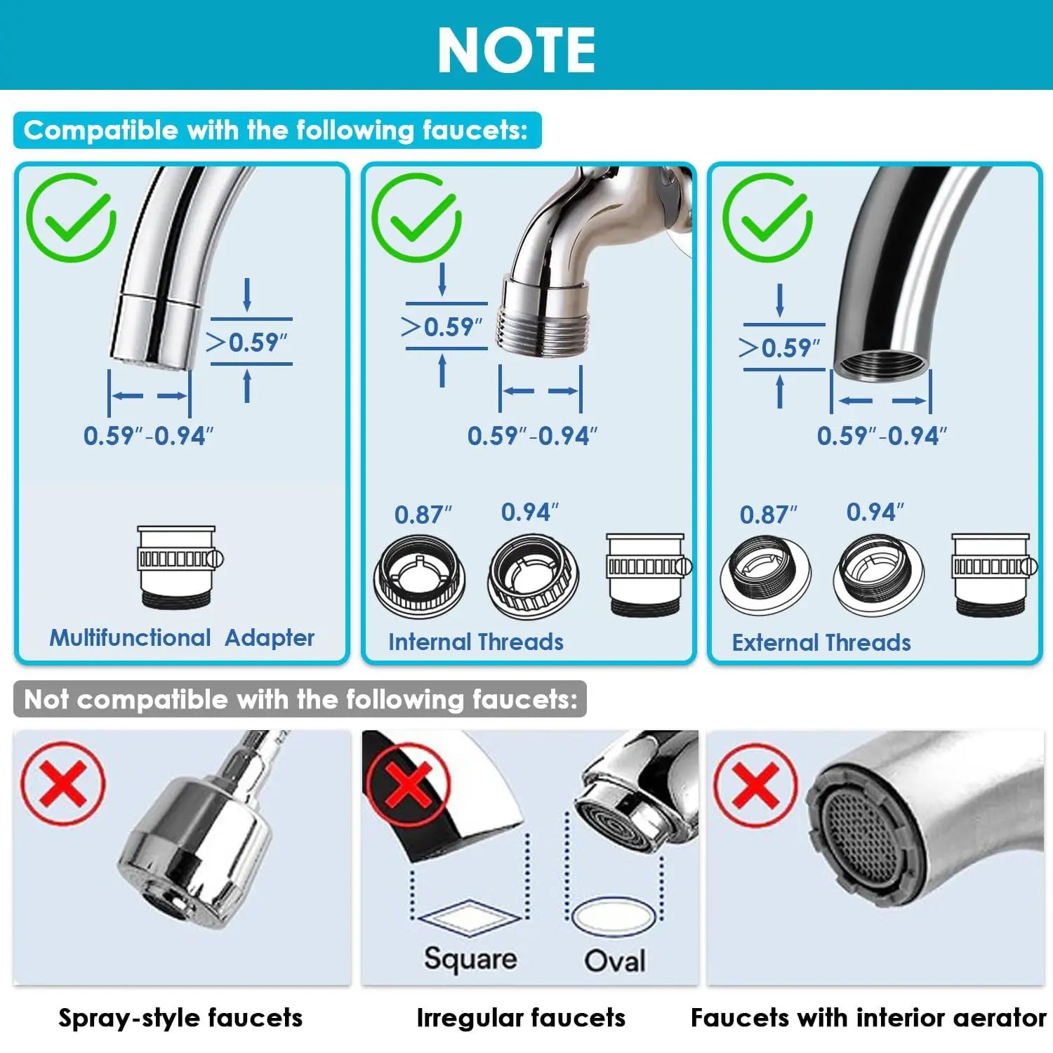 HOMEFISH Stainless Steel Faucet Tap Water Filter Purifier System, NSF Certified Reduces Lead, Chlorine & Bad Taste Kitchen Beauty World Shop
