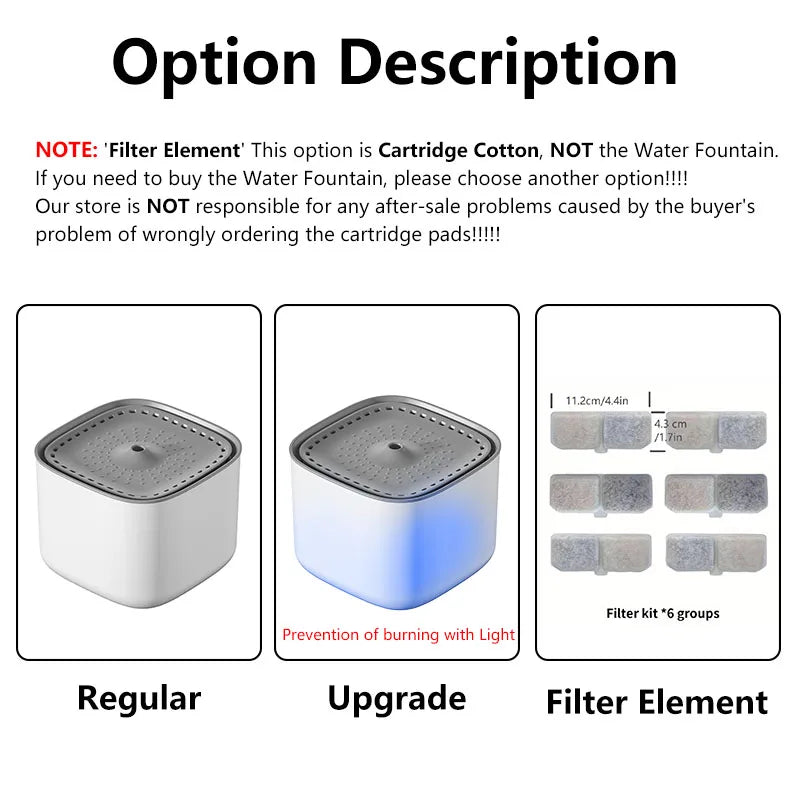 101oz/3L Pet Water Fountain Automatic Induction Circulating Filtering Cat Water Drinker USB Electric Mute Cats Water Dispenser Beauty World Shop