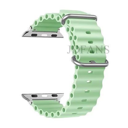 Strap For Apple watch ultra band 49mm 44mm 45mm 41mm 40mm 38mm 44 45 mm 1:1 Original Ocean belt iWatch series 9 10 8 7 se bands Beauty World Shop
