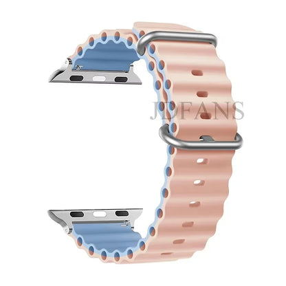 Strap For Apple watch ultra band 49mm 44mm 45mm 41mm 40mm 38mm 44 45 mm 1:1 Original Ocean belt iWatch series 9 10 8 7 se bands Beauty World Shop