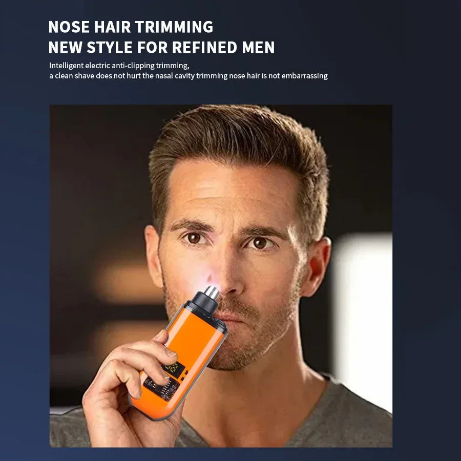 2 In 1 Electric Portable Ear And Nose Hair Trimmer Clipper 2024 Professional Painless Portable Eyebrow For Men Beauty World Shop