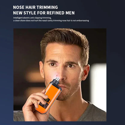 2 In 1 Electric Portable Ear And Nose Hair Trimmer Clipper 2024 Professional Painless Portable Eyebrow For Men Beauty World Shop