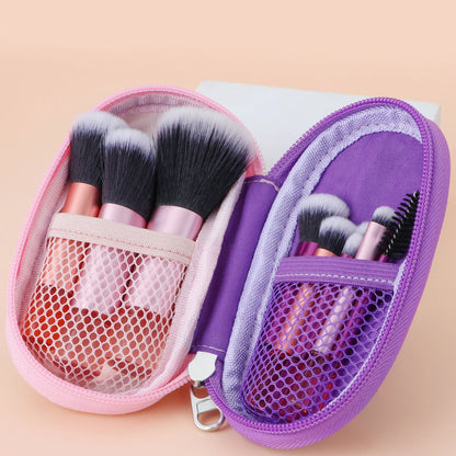 10 color Mini makeup brush Travel portable Makeup Tool Makeup Puff - Palm Brush Professional Makeup tool set Christmas gift Beauty World Shop