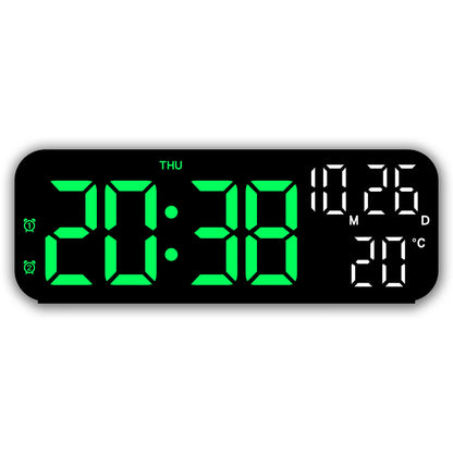 Digital Alarm Clock Temperature and Date Week Display Night Mode Table Clock Voice Control 12/24H Electronic LED Alarm Clocks Beauty World Shop