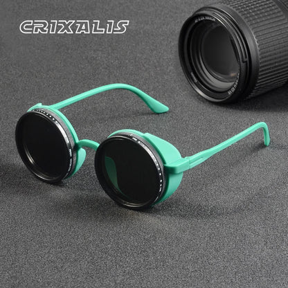 CRIXALIS Handmade ND Adjustable Sunglasses 1~9 Manual Dimming Glasses Fishing Filter UV400 Retro Steampunk Polarized SunGlasses Beauty World Shop