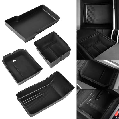 For Tesla Model 3 Y Highland Juniper 2026 Center Armrest Hidden Storage Box Cup Holder Console Organizer Box Accessories Beauty World Shop