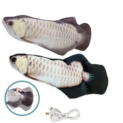 Cat Toys Fish USB Charger Fish Interactive Electric Floppy Fish Cat Toy Realistic Pet Cats Chew Bite Toys Pet Supplies Cats Dog Beauty World Shop