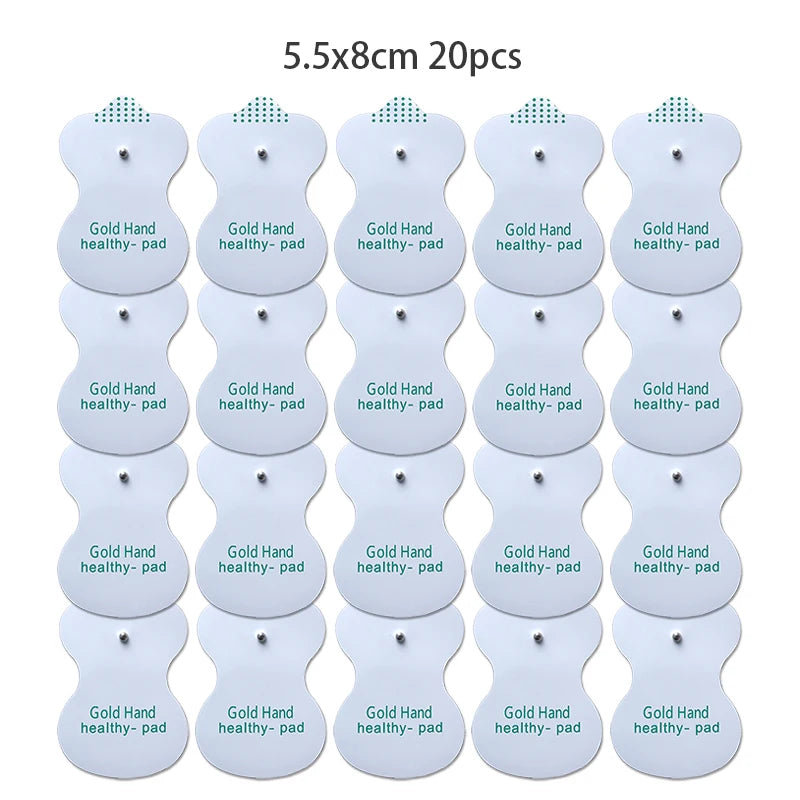 Button Electrode Pads Reusable Massage Patch for Tens Electrodes Massage 3.5mm Plug Body Massager Accessories Beauty World Shop