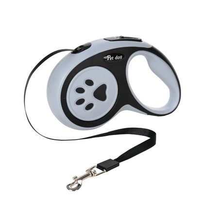 3M/5Metre Dog Leash Walking Automatic Pet Collar ABS Case Nylon Rope Dog Harness Dog footprint Puppy Dog Footprints Keychain