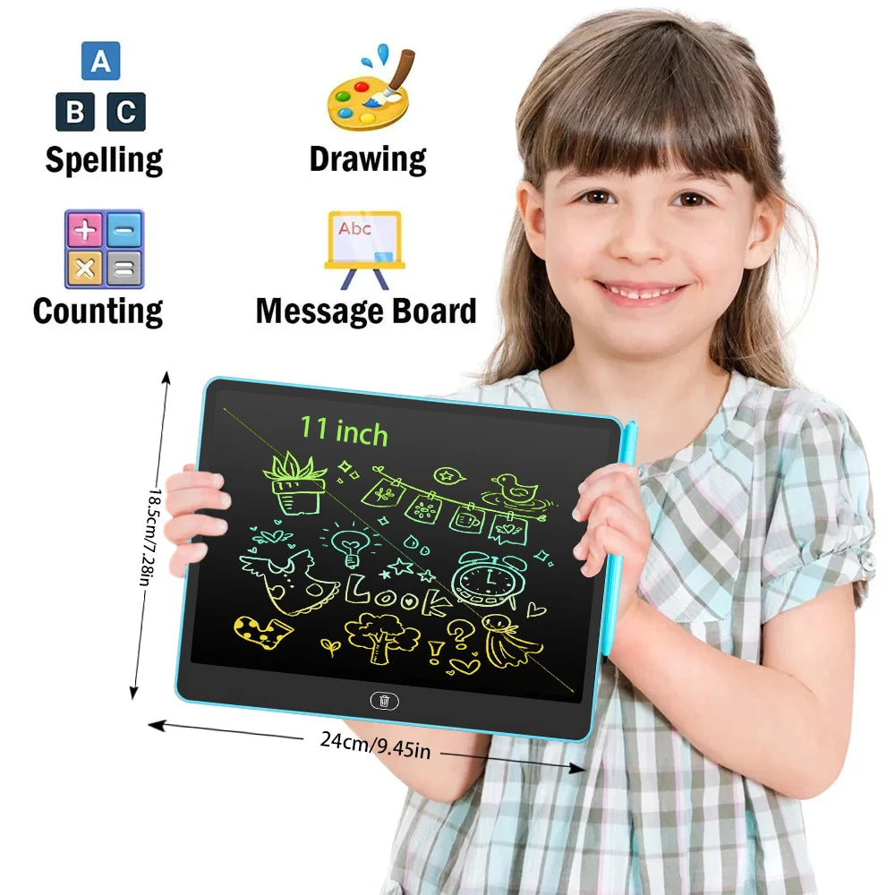 16/13/11 Inch LCD Writing Board Drawing tablet Kids Writing Painting Children Educational Toys for 3 4 5 6 7 8 Years Girls Boys Beauty World Shop