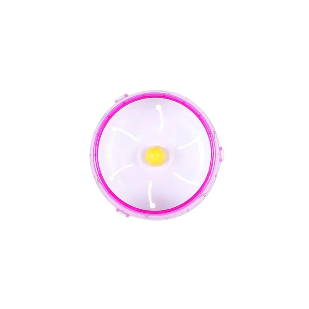 Hamster Wheel Running Disc Toy Sport Running Silent Transparent Small Pet Rotatory Jogging Wheel Toys Pet Hamster Cage Supplies Beauty World Shop