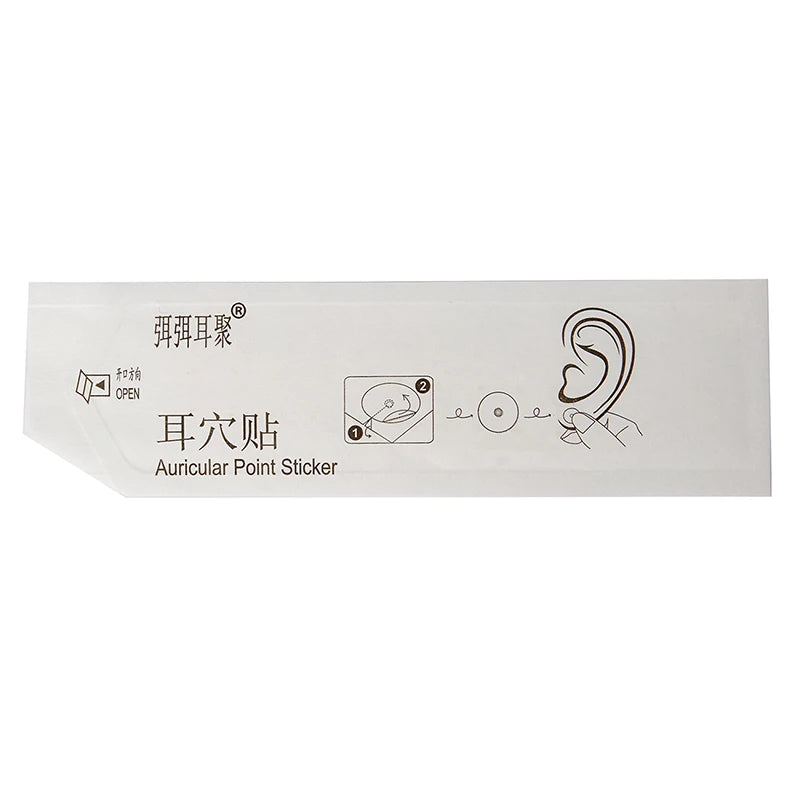 100/200pcs Clear Ear Point Stickers Ear Pressure Stick Acupuncture Magnetic Beads Auricular Ear Stickers Massage Ear Stickers Beauty World Shop