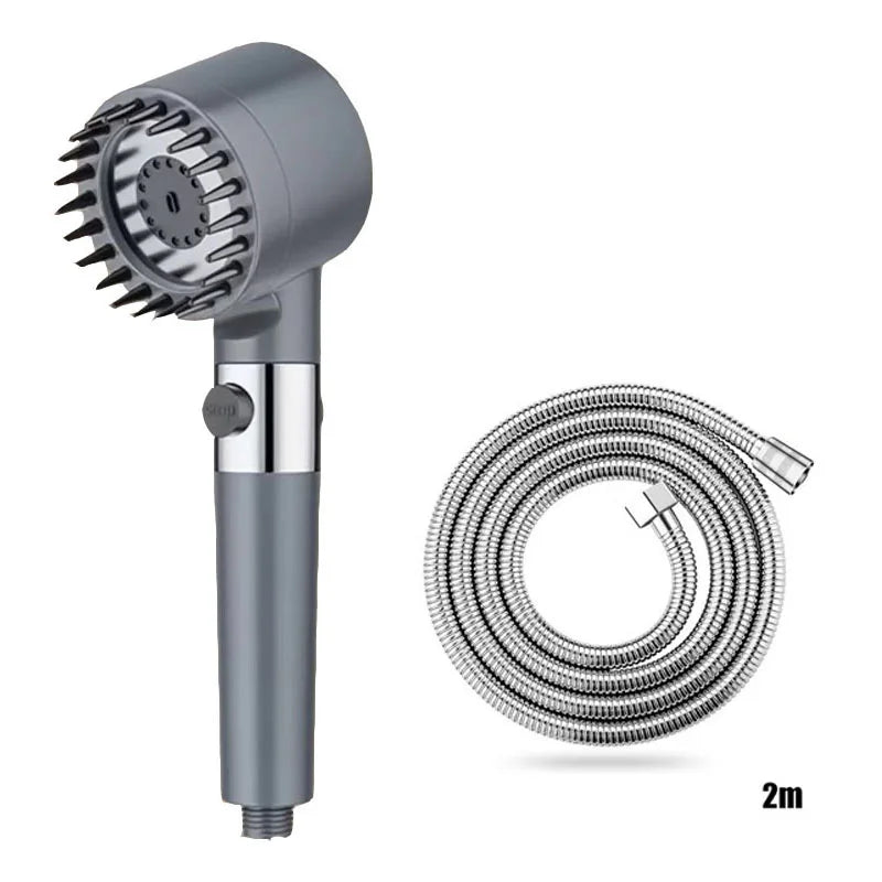 Shower head Shower Filter with Four Modes Bathroom Accessories Head Massage Shower Accessories Shower Knobs Home Furnishings Beauty World Shop
