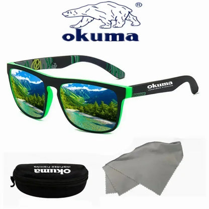 Okuma Polarized Sunglasses UV400 for Men and Women Outdoor Hunting, Fishing, Driving Bicycles, Sunglasses Optional Box Beauty World Shop